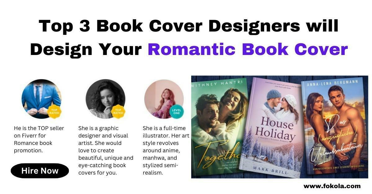 Eye-catching Romance Novel Book Cover Design with Custom Artwork and Premium Stock Images