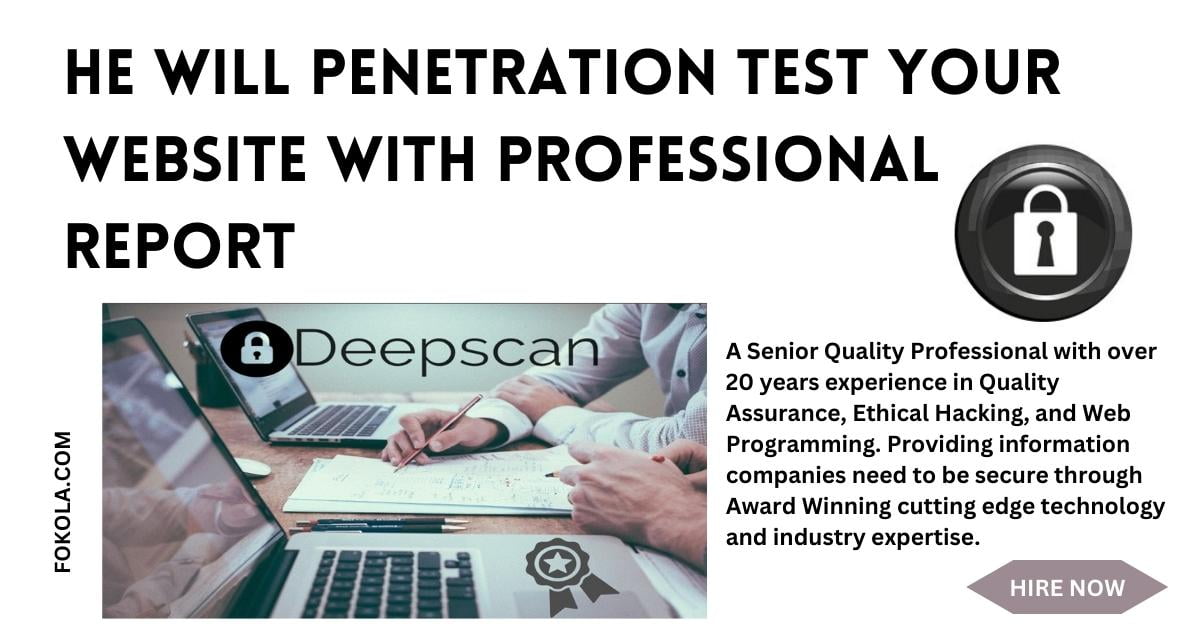 Deepscan Website Security and Penetration Testing Services - Shielding Your Online Assets