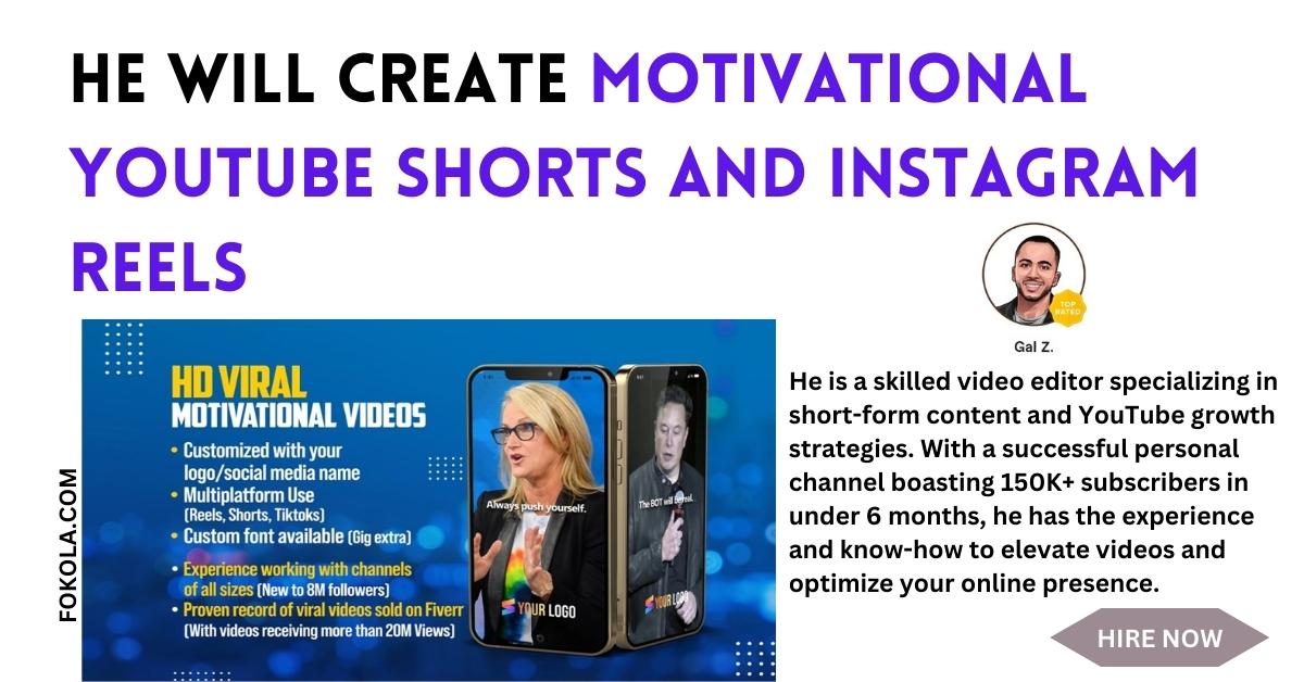 Creating HD fullscreen motivational videos that are customized to a brand's identity and suitable for multiple platforms is a valuable service. This kind of content can help capture and retain the attention of viewers on platforms like Instagram and YouTube, where short-form video content is thriving